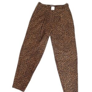 Lita by Ciara Women's Leather High Waist Pants Animal Print Size 29 NWT $398